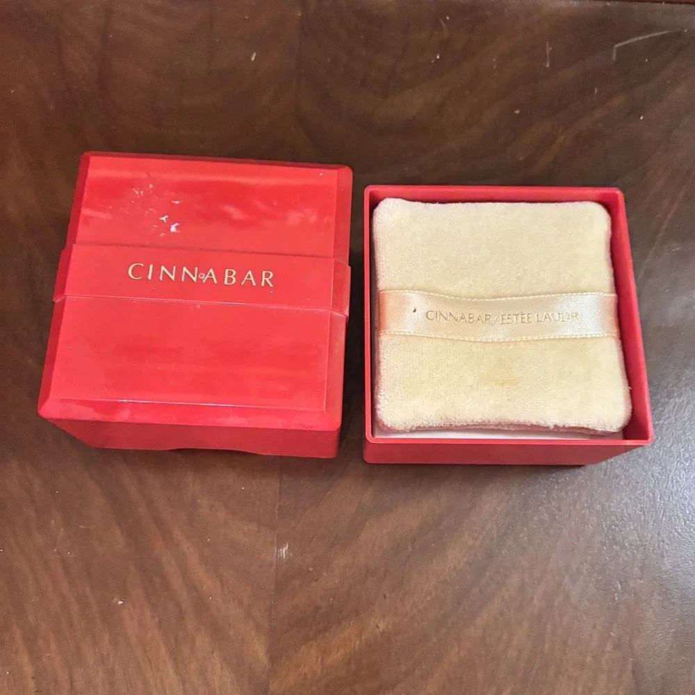 Vintage Estée Lauder Cinnabar Dusting Powder 3 Oz Red Box New Unused